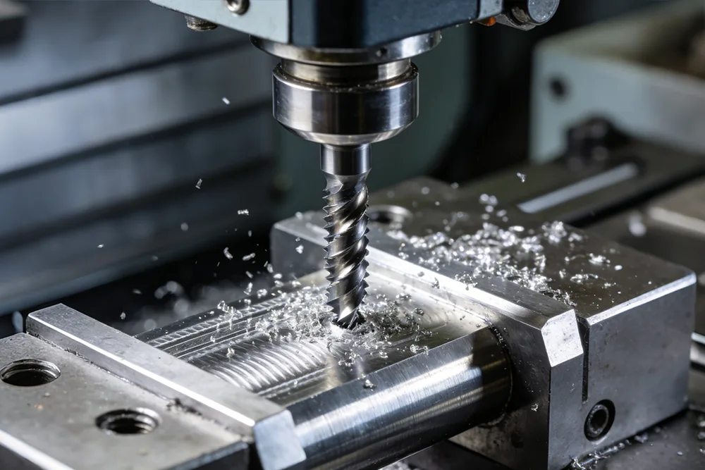 Precauciones para el roscado de agujeros profundos.